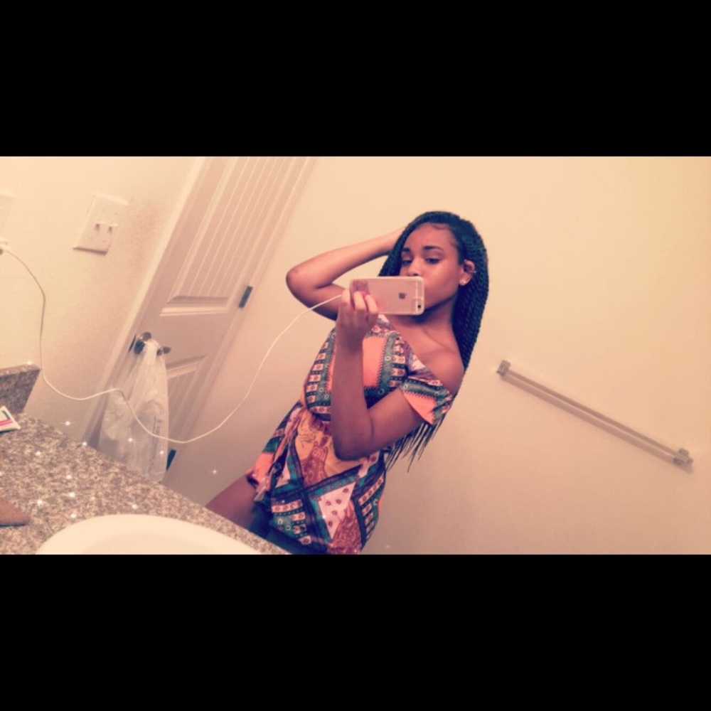 Geometric off the shoulder romper